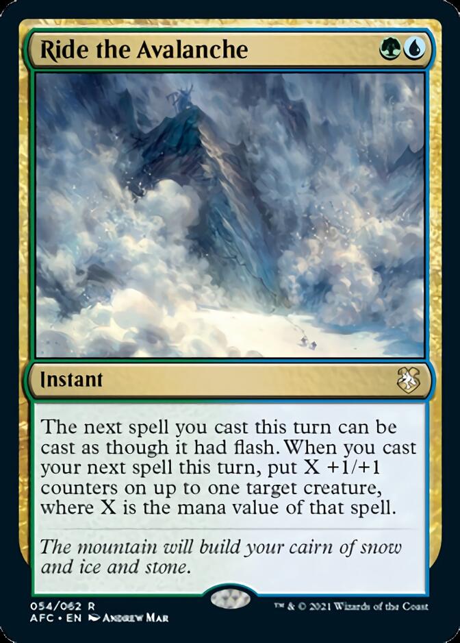 Ride the Avalanche [Dungeons & Dragons: Adventures in the Forgotten Realms Commander] Magic: The Gathering