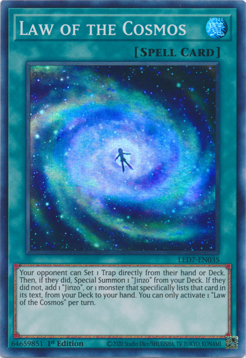 Law of the Cosmos [LED7-EN035] Super Rare Yu-Gi-Oh!