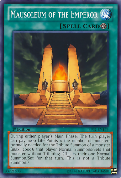 Mausoleum of the Emperor [BP02-EN149] Common Yu-Gi-Oh!