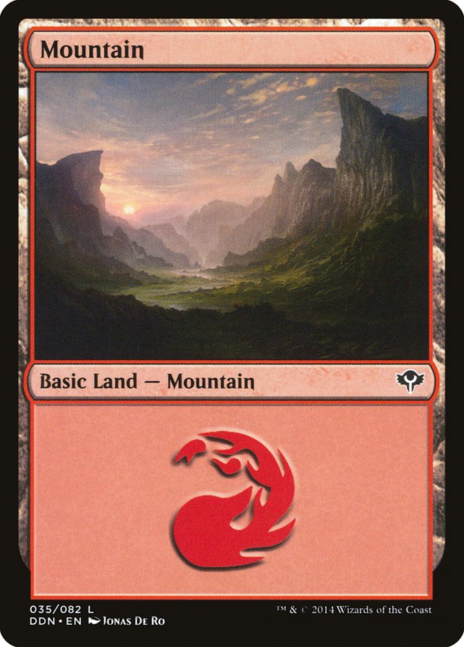 Mountain (35) [Duel Decks: Speed vs. Cunning] Magic: The Gathering