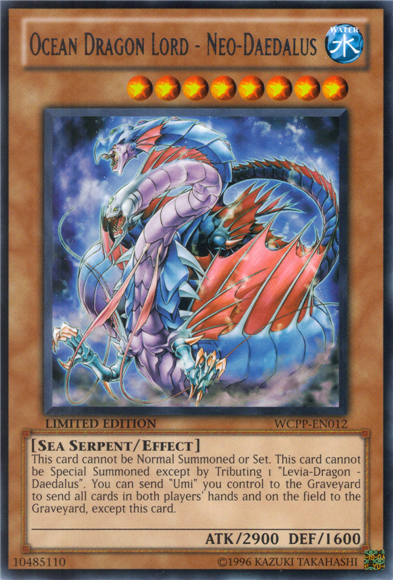 Ocean Dragon Lord - Neo-Daedalus [WCPP-EN012] Rare Yu-Gi-Oh!