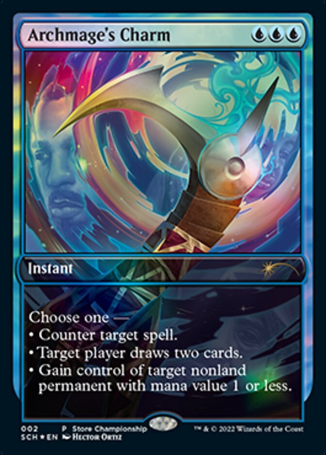 Archmage's Charm (Extended Art) [Store Championships 2022] Magic: The Gathering