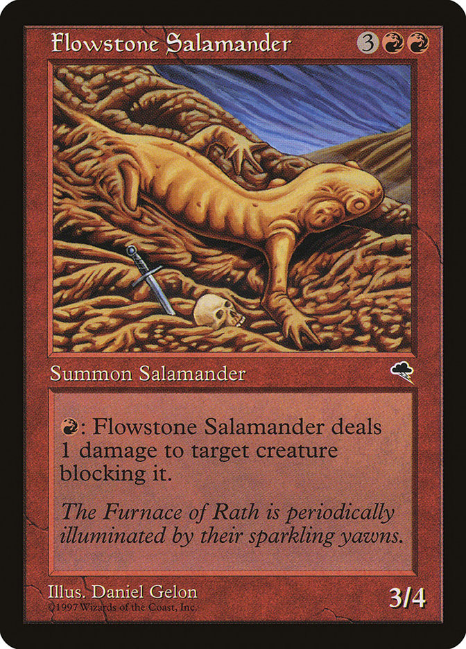 Flowstone Salamander [Tempest] Magic: The Gathering
