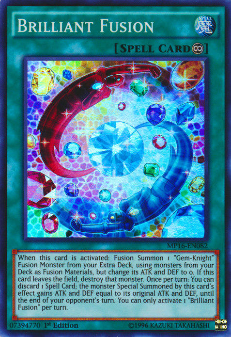 Brilliant Fusion [MP16-EN082] Super Rare Yu-Gi-Oh!