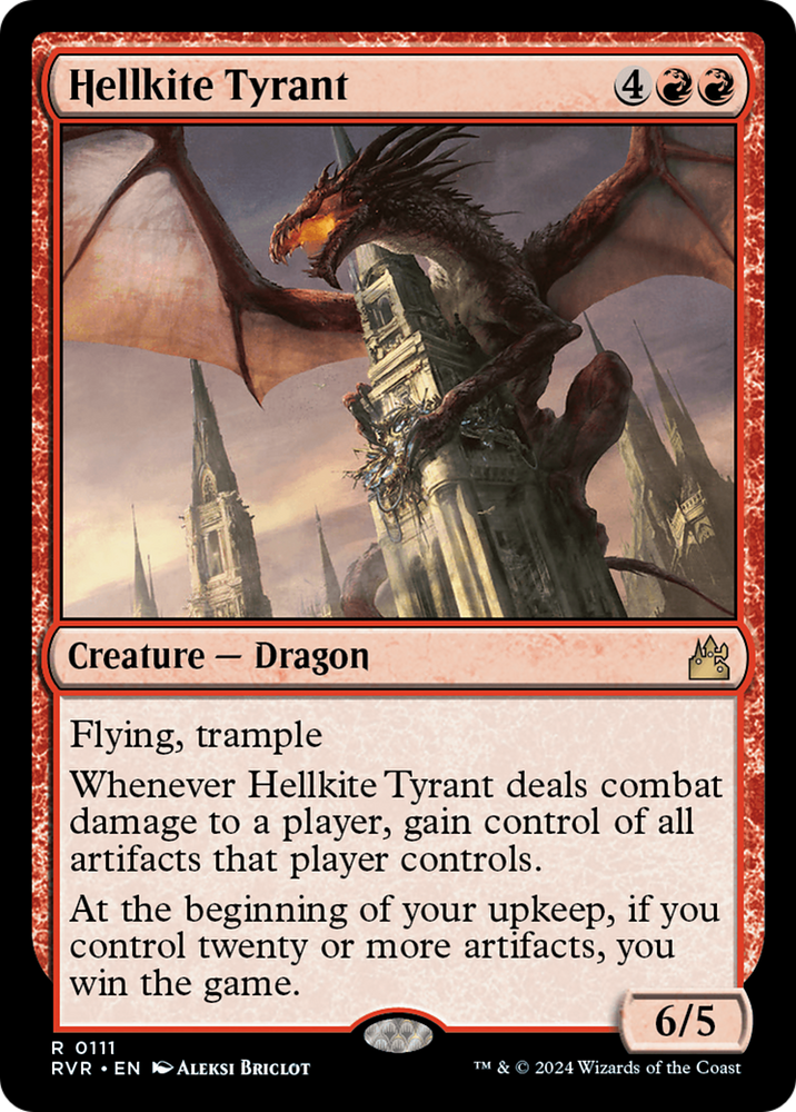 Hellkite Tyrant [Ravnica Remastered] Magic: The Gathering