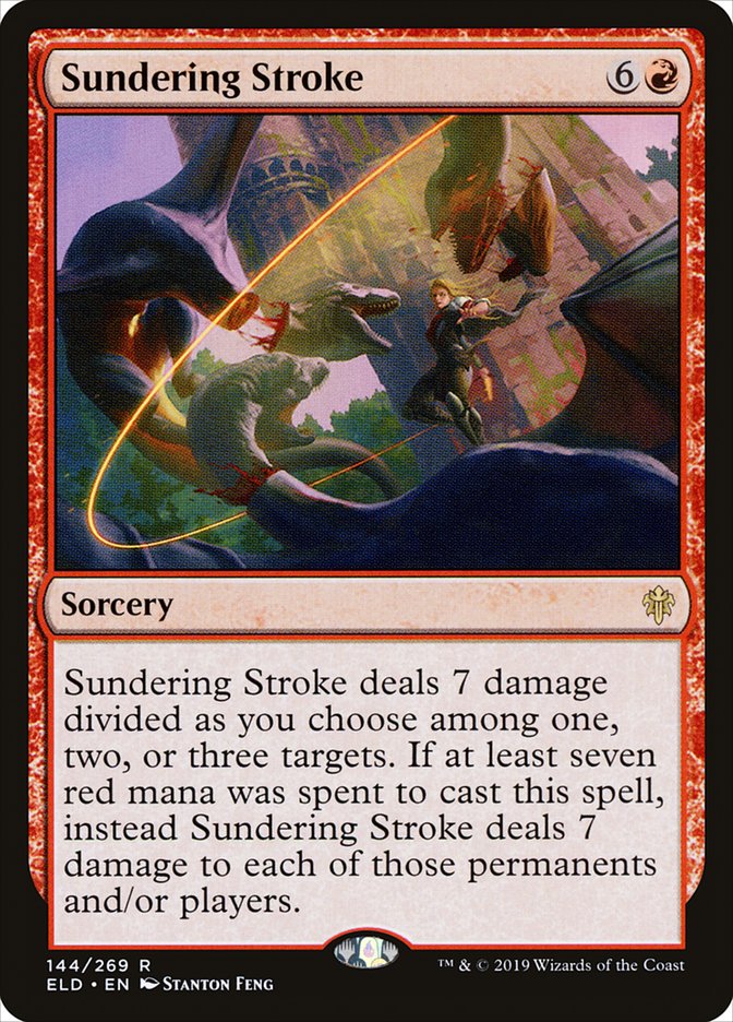 Sundering Stroke [Throne of Eldraine] Magic: The Gathering