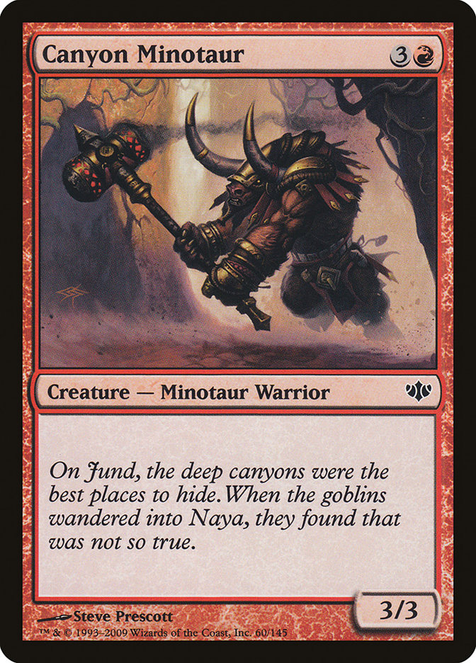 Canyon Minotaur [Conflux] Magic: The Gathering