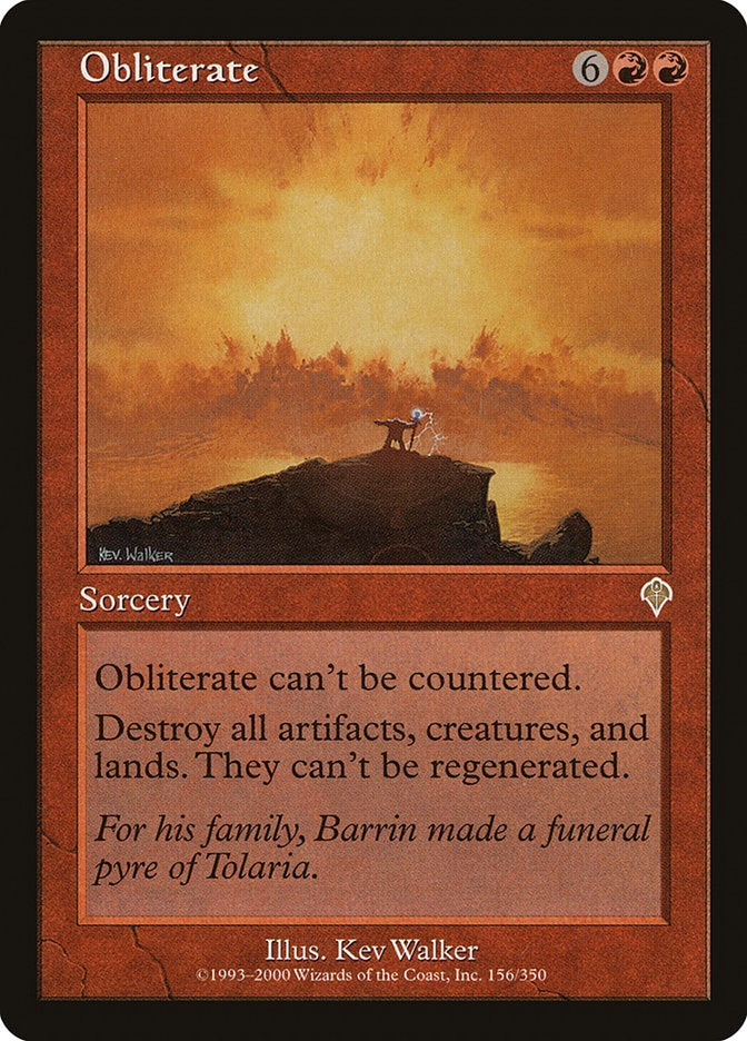 Obliterate [Invasion] Magic: The Gathering
