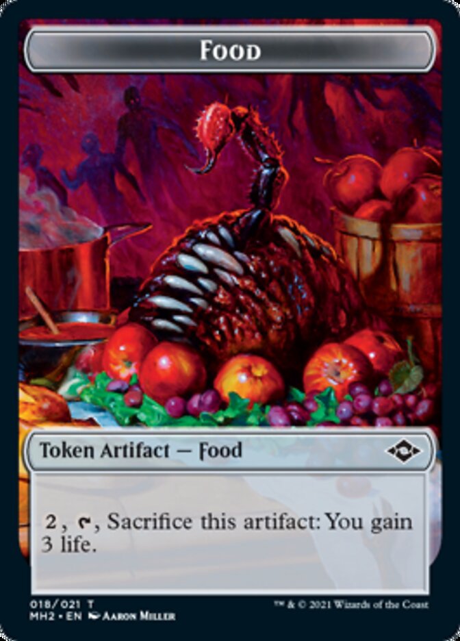 Food (18) // Timeless Dragon Double-Sided Token [Modern Horizons 2 Tokens] Magic: The Gathering