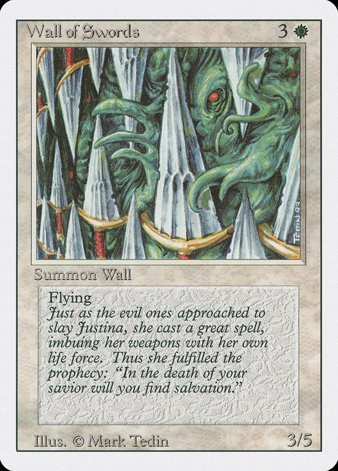 Wall of Swords [Revised Edition] Magic: The Gathering