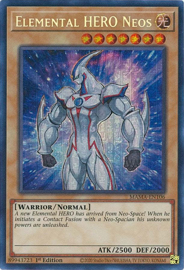 Elemental HERO Neos [MAMA-EN106] Secret Pharaoh's Rare Yu-Gi-Oh!