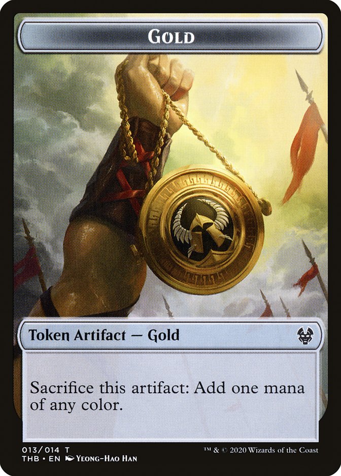 Gold Token [Theros Beyond Death Tokens] Magic: The Gathering