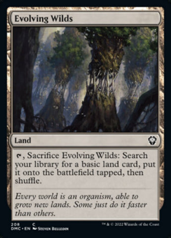 Evolving Wilds [Dominaria United Commander] Magic: The Gathering