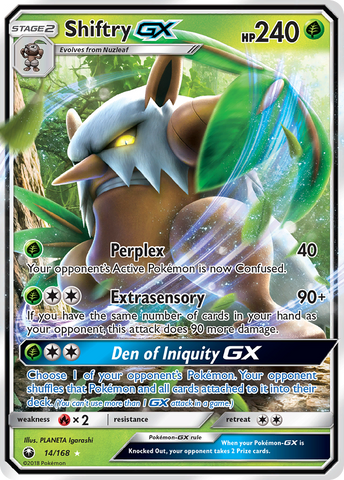 Shiftry GX (14/168) [Sun & Moon: Celestial Storm] Pokémon