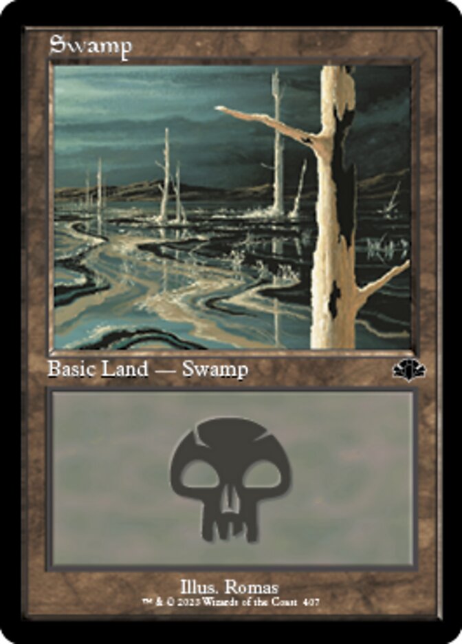 Swamp (407) (Retro) [Dominaria Remastered] Magic: The Gathering