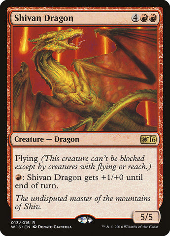 Shivan Dragon [Welcome Deck 2016] Magic: The Gathering