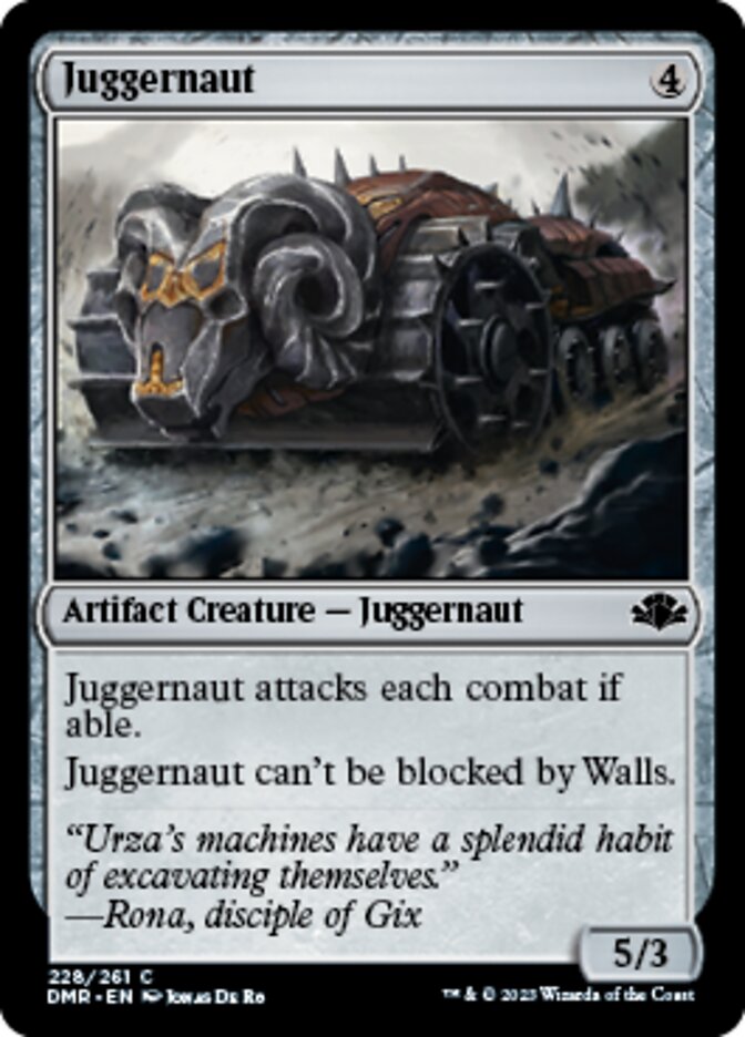 Juggernaut [Dominaria Remastered] Magic: The Gathering