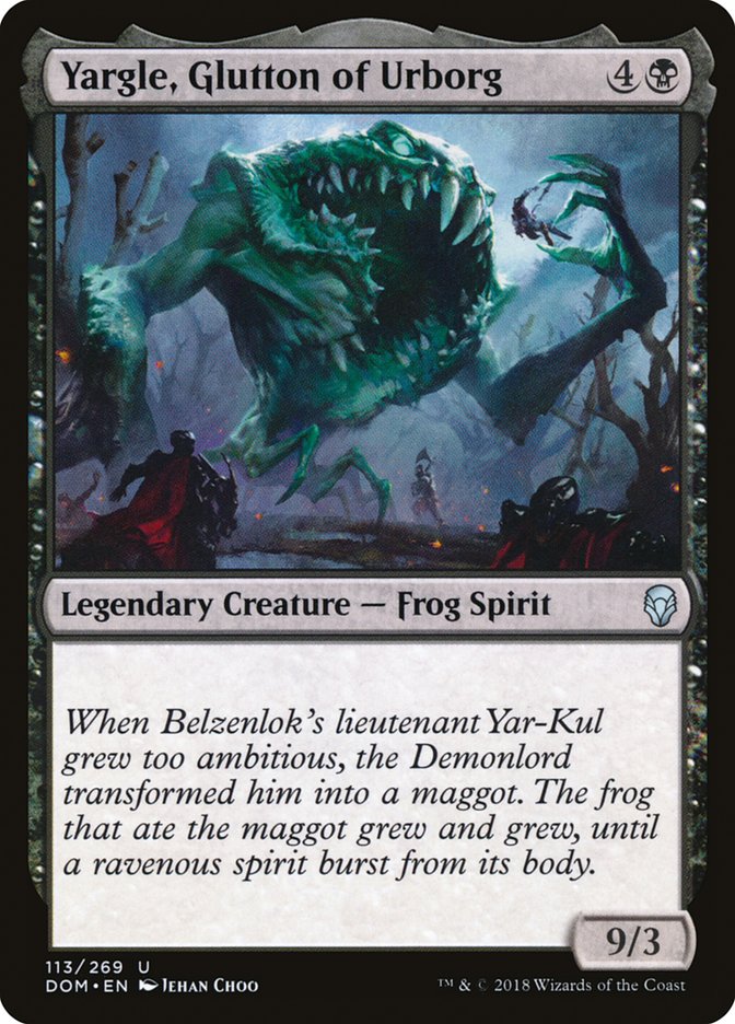 Yargle, Glutton of Urborg [Dominaria] Magic: The Gathering
