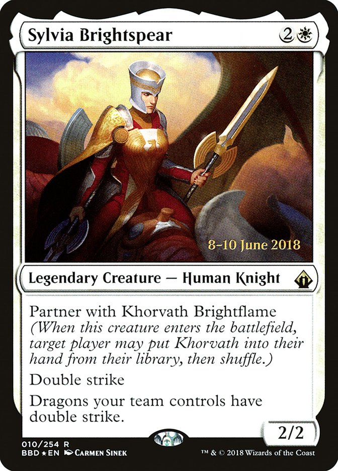 Sylvia Brightspear [Battlebond Prerelease Promos] Magic: The Gathering