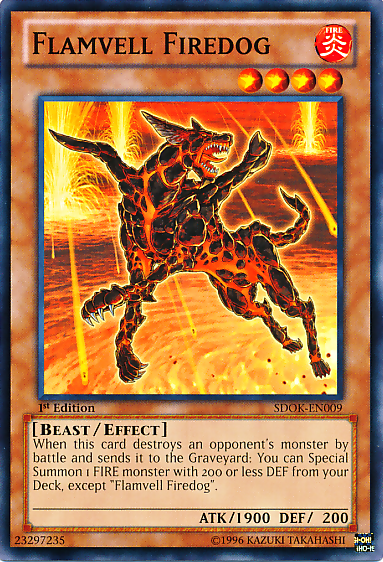 Flamvell Firedog [SDOK-EN009] Common Yu-Gi-Oh!