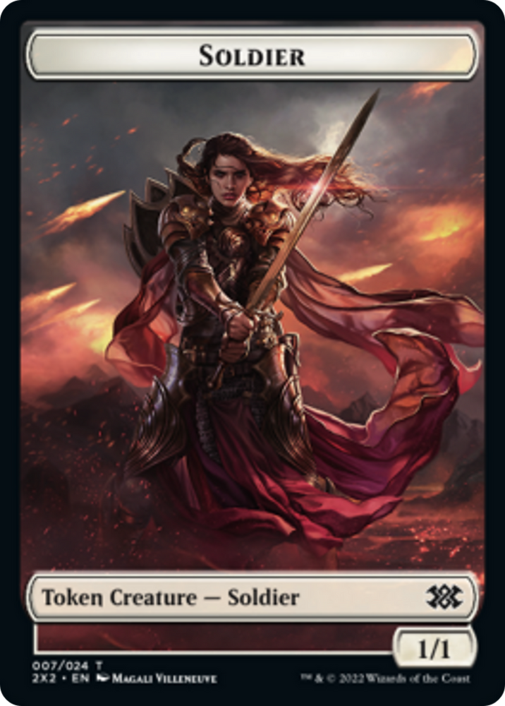 Spider // Soldier Double-Sided Token [Double Masters 2022 Tokens] Magic: The Gathering