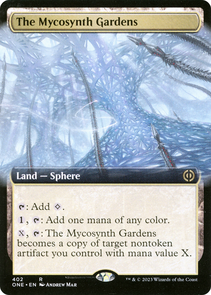The Mycosynth Gardens (Extended Art) [Phyrexia: All Will Be One] Magic: The Gathering