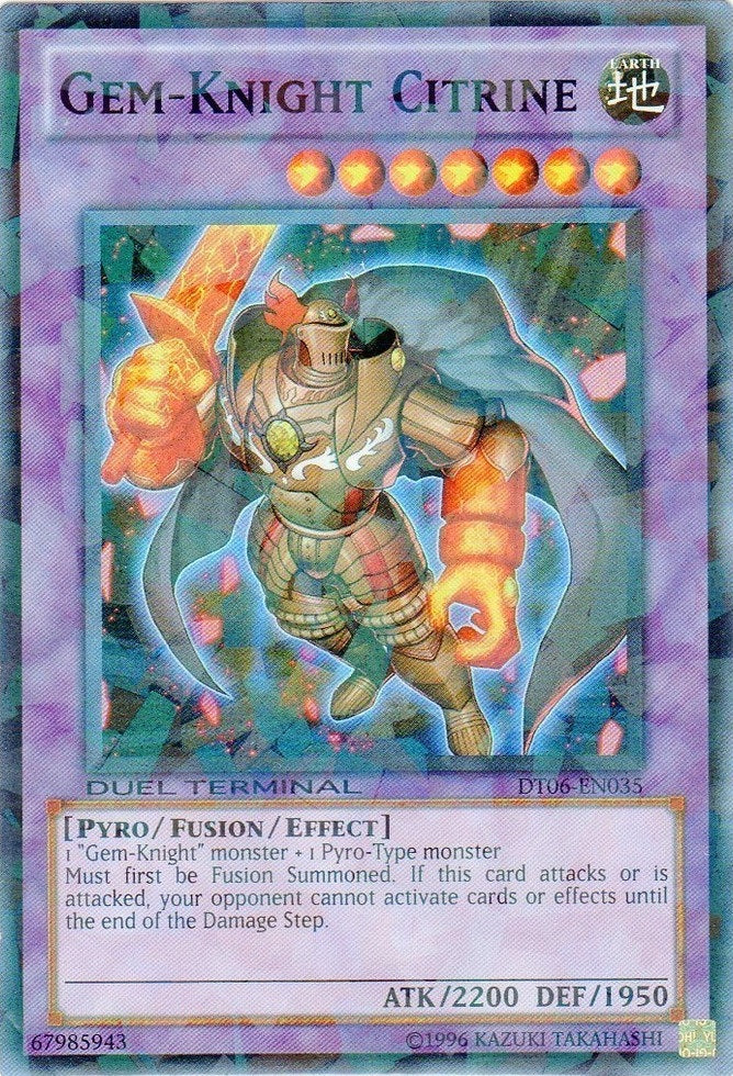 Gem-Knight Citrine [DT06-EN035] Super Rare Yu-Gi-Oh!