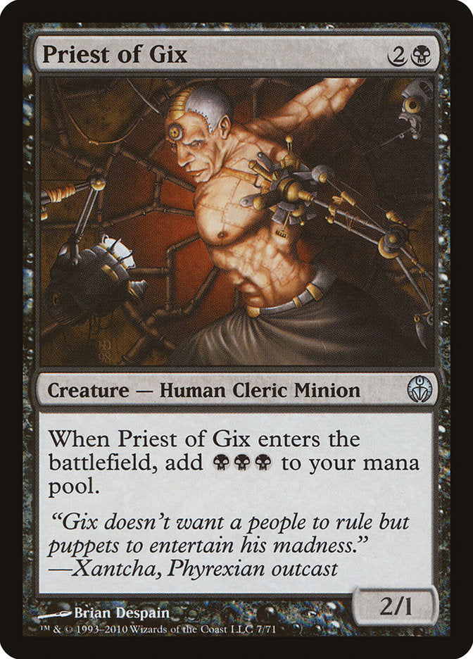 Priest of Gix [Duel Decks: Phyrexia vs. the Coalition] Magic: The Gathering