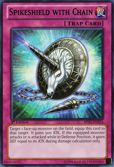 Spikeshield with Chain [BP02-EN214] Rare Yu-Gi-Oh!