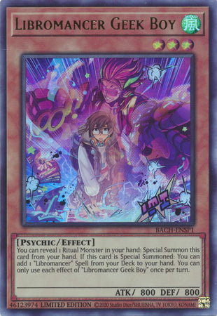 Libromancer Geek Boy [BACH-ENSP1] Ultra Rare Yu-Gi-Oh!