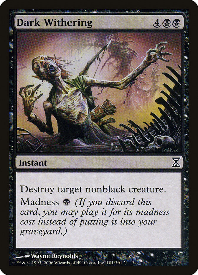 Dark Withering [Time Spiral] Magic: The Gathering