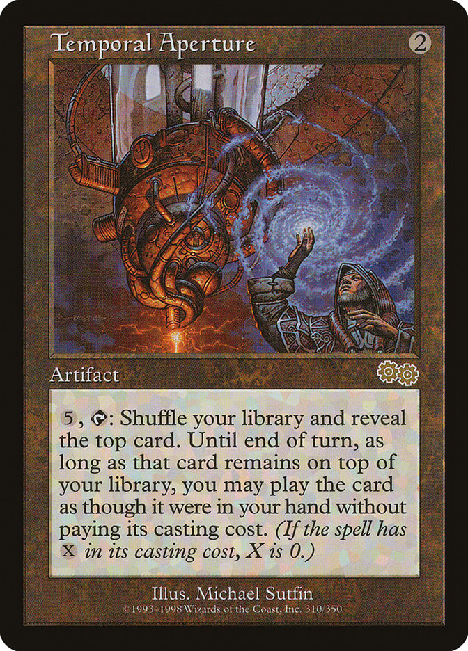 Temporal Aperture [Urza's Saga] Magic: The Gathering