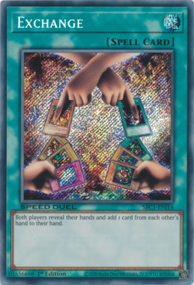 Exchange [SBC1-ENI16] Secret Rare Yu-Gi-Oh!