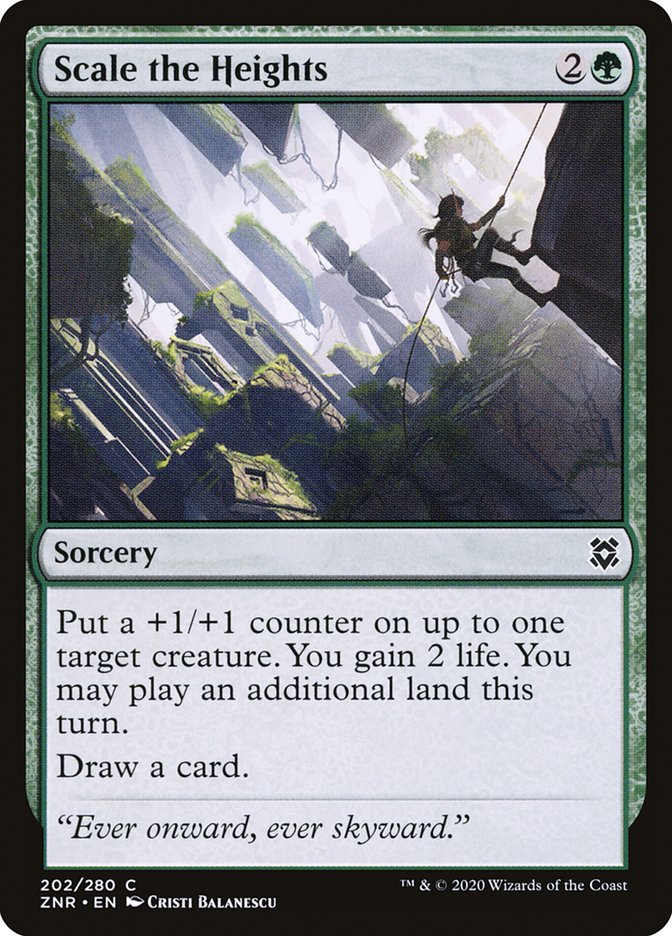 Scale the Heights [Zendikar Rising] Magic: The Gathering