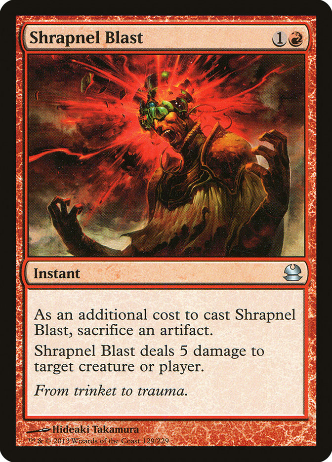 Shrapnel Blast [Modern Masters] Magic: The Gathering
