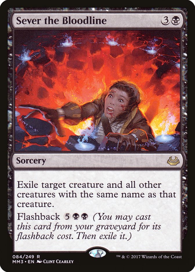 Sever the Bloodline [Modern Masters 2017] Magic: The Gathering