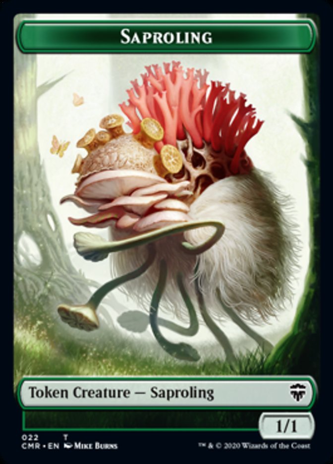 Copy (023) // Saproling Double-Sided Token [Commander Legends Tokens] Magic: The Gathering