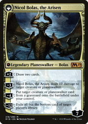Nicol Bolas, the Ravager // Nicol Bolas, the Arisen [Core Set 2019 Prerelease Promos] Magic: The Gathering
