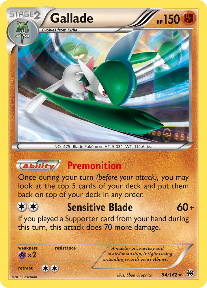 Gallade (84/162) [XY: BREAKthrough] Pokémon