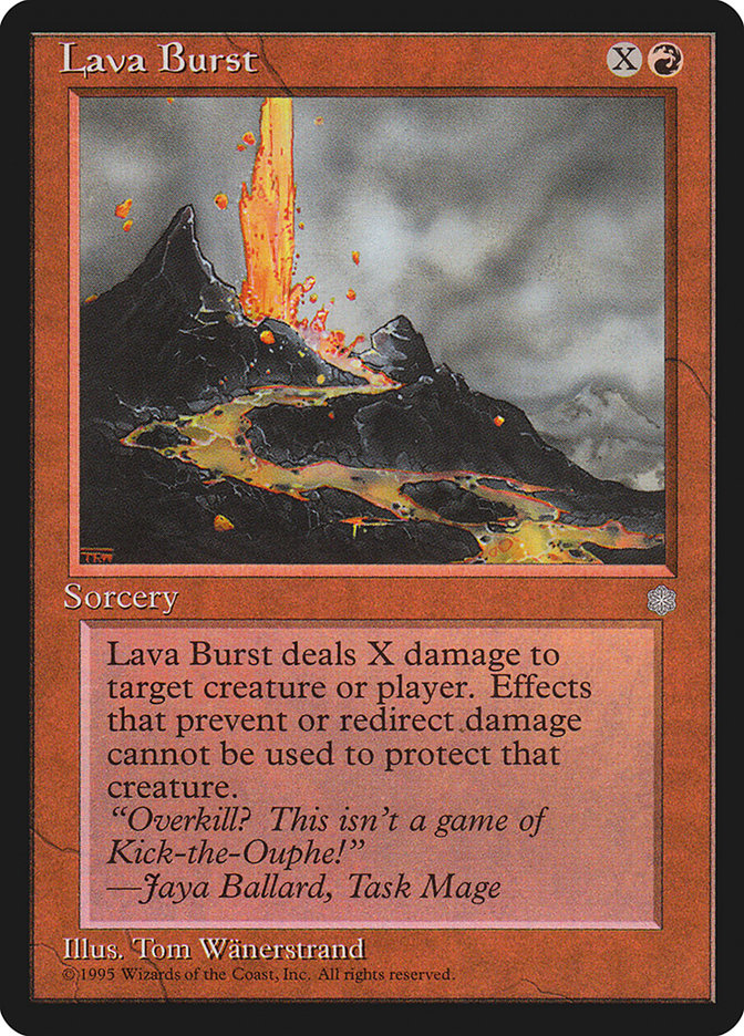 Lava Burst [Ice Age] Magic: The Gathering