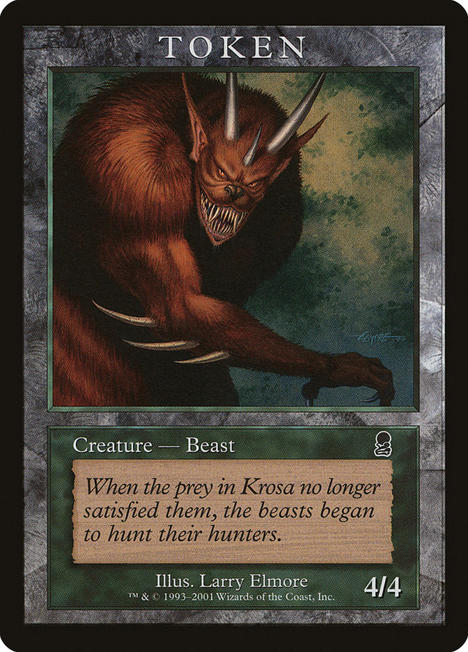 Beast Token [Magic Player Rewards 2001] Magic: The Gathering