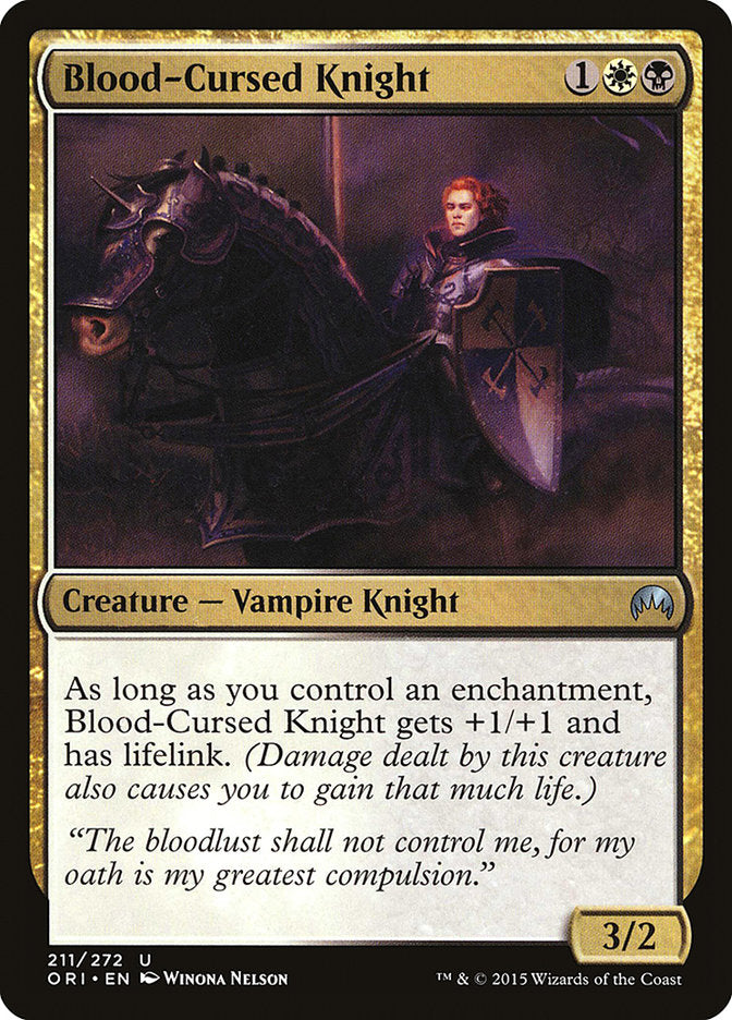 Blood-Cursed Knight [Magic Origins] Magic: The Gathering