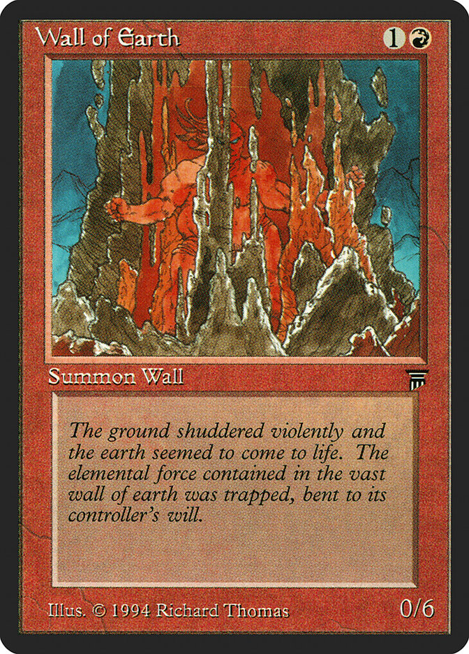 Wall of Earth [Legends] Magic: The Gathering