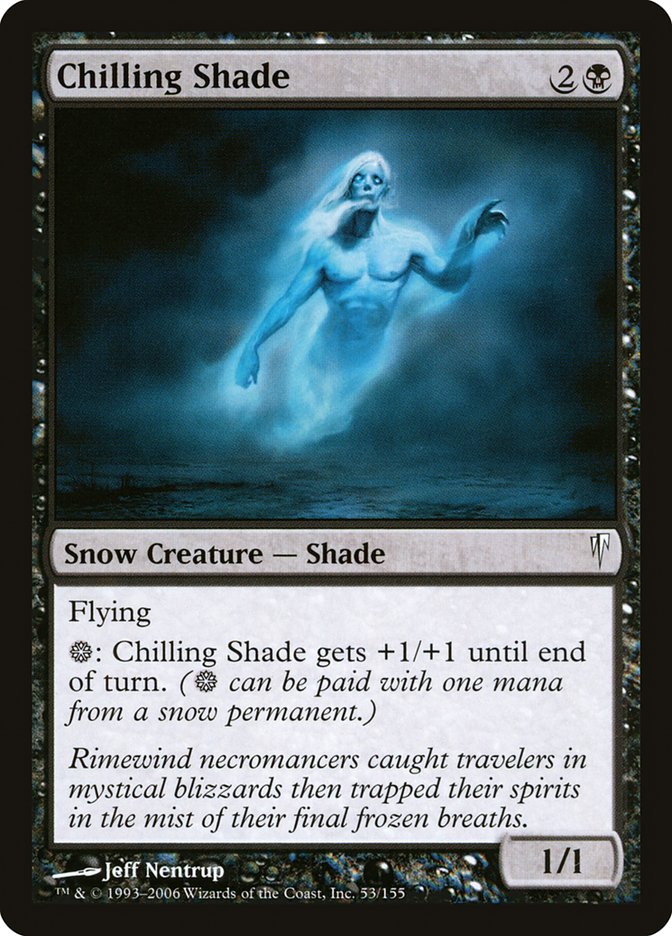 Chilling Shade [Coldsnap] Magic: The Gathering