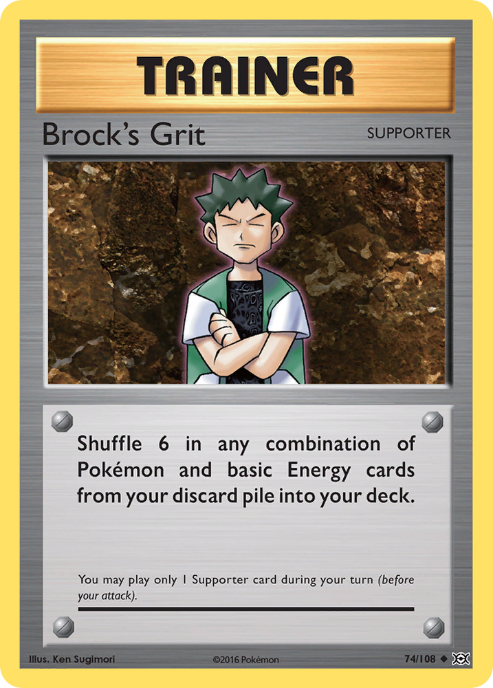 Brock's Grit (74/108) [XY: Evolutions] Pokémon