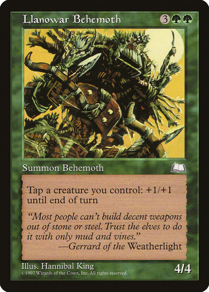 Llanowar Behemoth [Weatherlight] Magic: The Gathering
