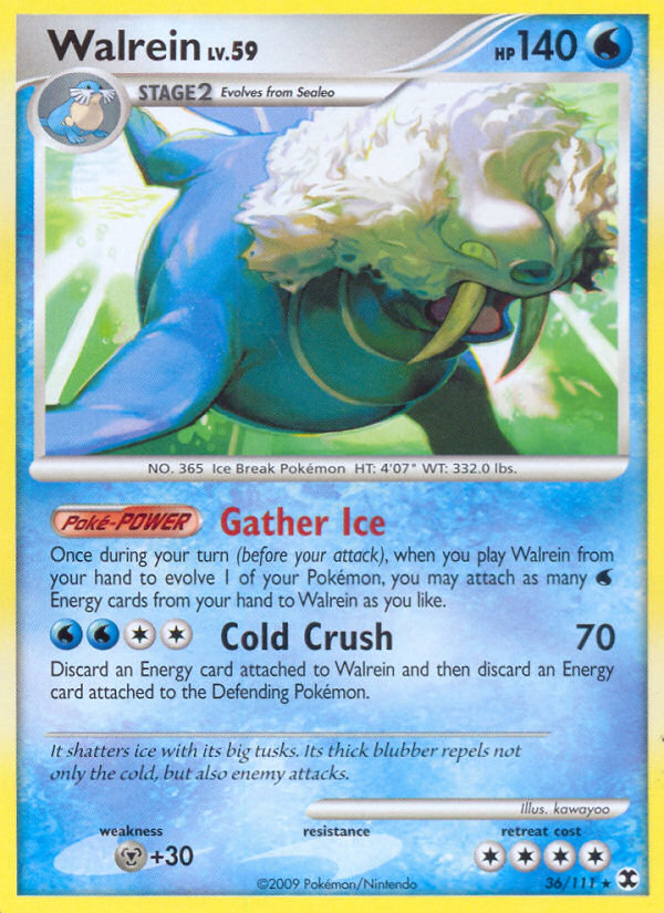Walrein (36/111) [Platinum: Rising Rivals] Pokémon