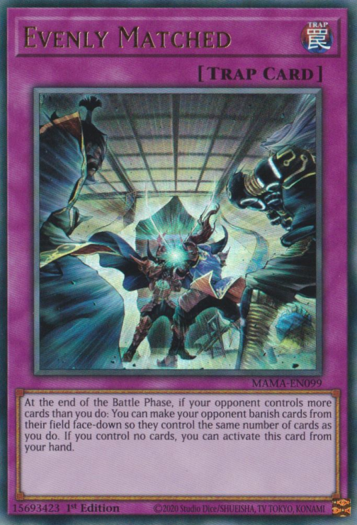 Evenly Matched [MAMA-EN099] Ultra Rare Yu-Gi-Oh!