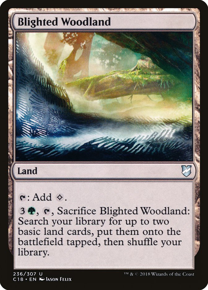 Blighted Woodland [Commander 2018] Magic: The Gathering