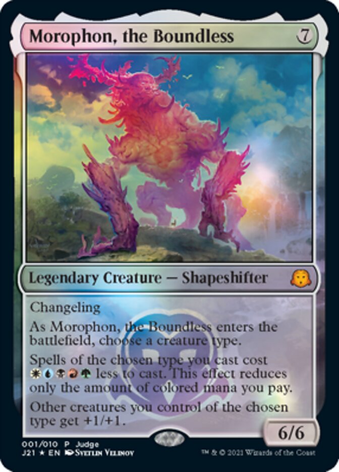 Morophon, the Boundless [Judge Gift Cards 2021] Magic: The Gathering